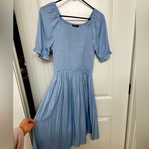 MikaRose dusty blue dress